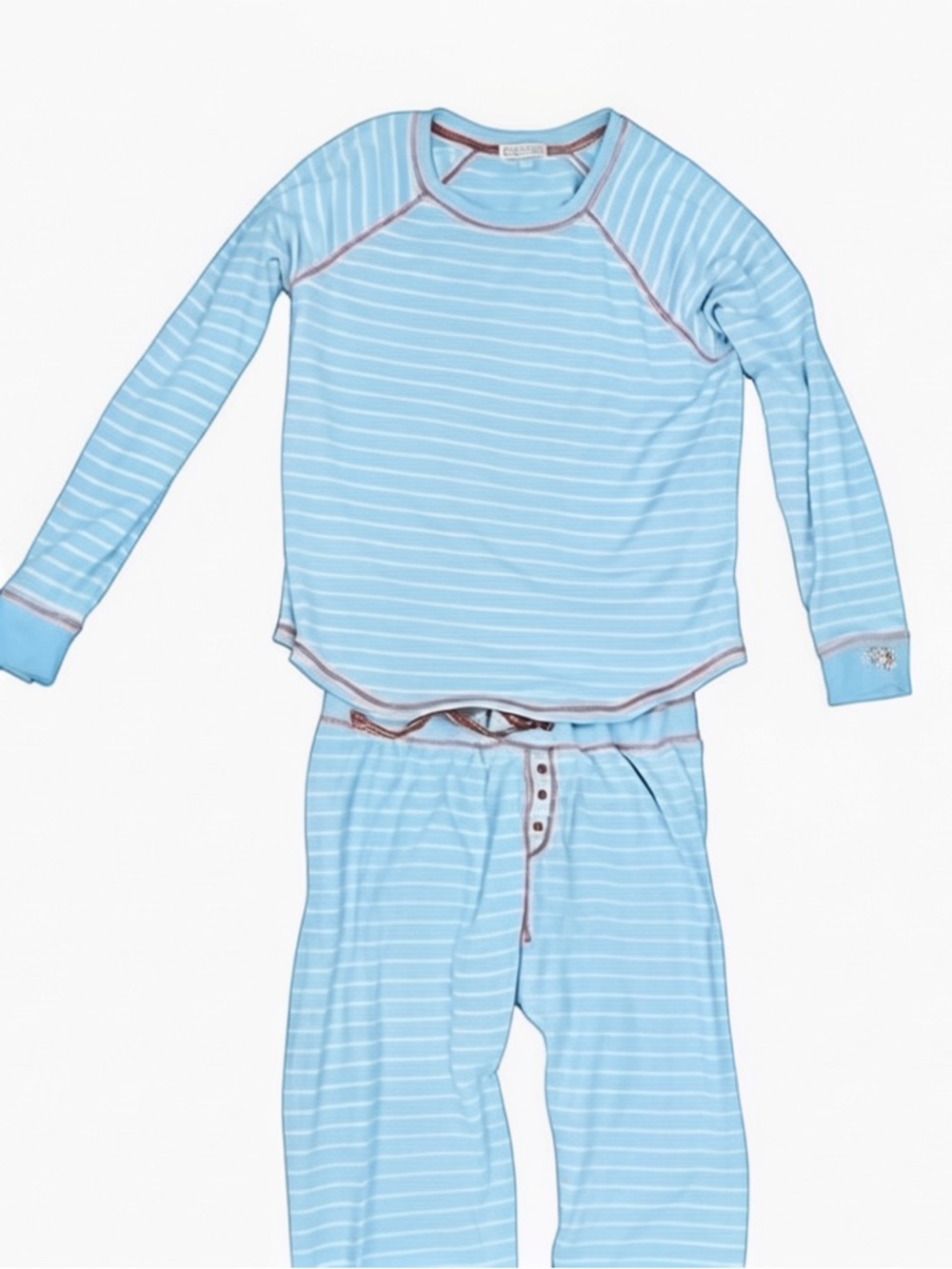 P.J. Salvage Light Blue & White Striped women’s  Pajama Set